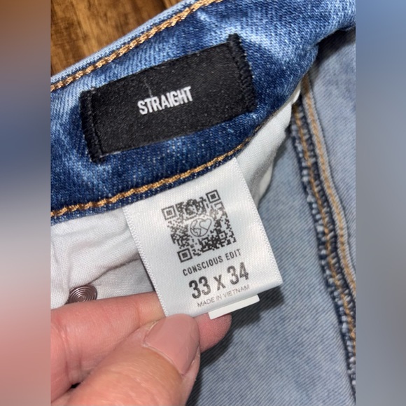 Express Straight Jeans Size 33x34 - Picture 3 of 11